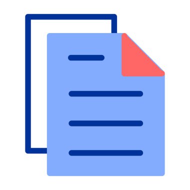 Belge. Web simgesi basit illüstrasyon