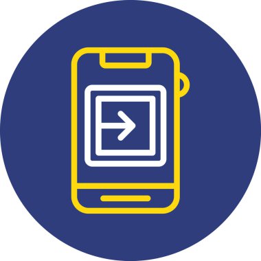 akıllı telefon simgesi vektör illüstrasyonu