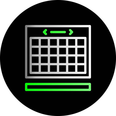 Takvim simgesi vektör illüstrasyonu