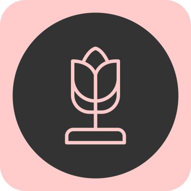 Ağaç simgesinin vektör illüstrasyonu