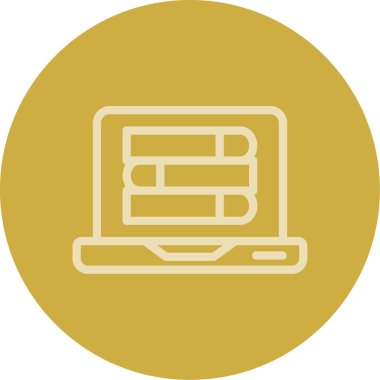 Bilgisayar. Web simgesi basit illüstrasyon