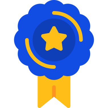 ödül ödül ikonu düz stil