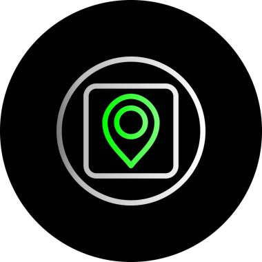 Harita konumu vektör simgesi