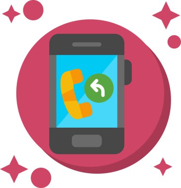 telefon çağrısı vektör illüstrasyonu
