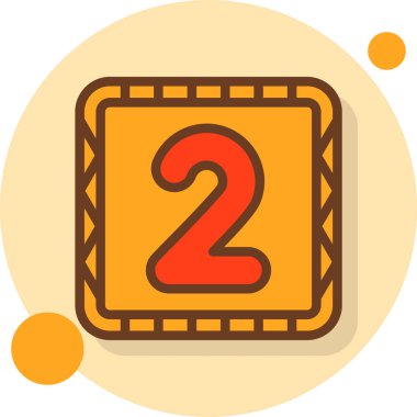 bir numaralı simge vektör illüstrasyon tasarımı