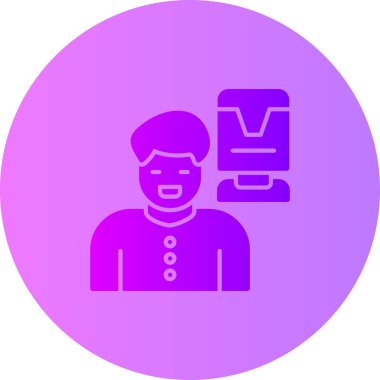 İnsan simgesinin vektör illüstrasyonu