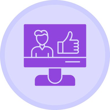 Bilgisayar monitörü. Basit resimleme