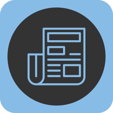 Belge simgesinin vektör illüstrasyonu