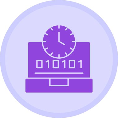 Saat simgesinin vektör illüstrasyonu