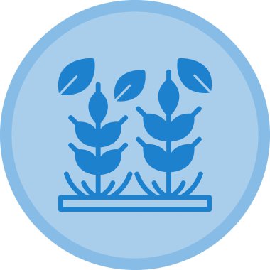 Bitki simgesinin vektör illüstrasyonu