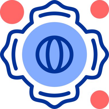 Bir gazın mavi simgesinin vektör illüstrasyonu