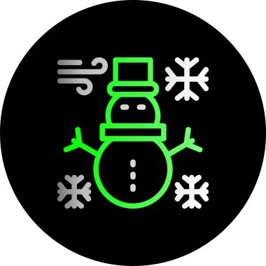 Bir kar tanesi simgesinin vektör çizimi