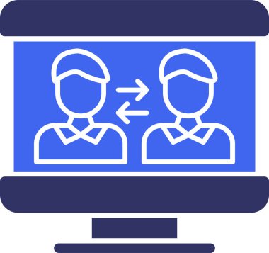 İş. Web simgesi basit illüstrasyon