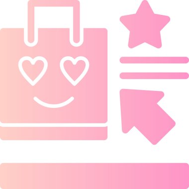 Alışveriş poşeti simgesi, vektör illüstrasyonu