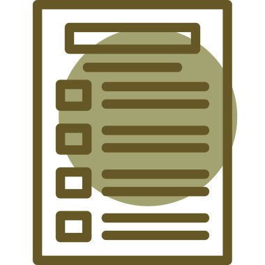 Belge simgesinin vektör illüstrasyonu