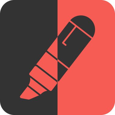 Kalem. Web simgesi basit illüstrasyon