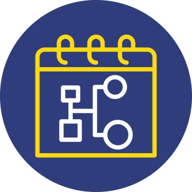 Takvim simgesi vektör illüstrasyonu