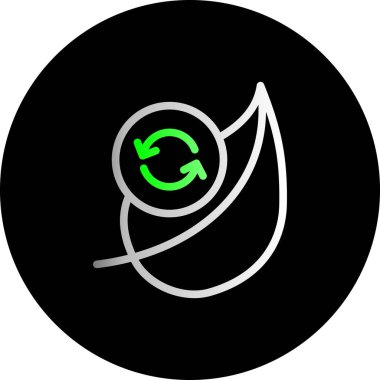 vektör eko enerji ico