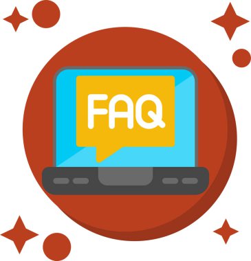 Faq ve iş genel görünümünü gösteren metin işareti metin bir soru sorusu ve belirli bir konu ile ilgili soyut bilgisayar monitörü arama, İnternet cevapları kavramları.