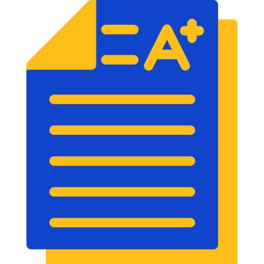 belge simgesi vektör illüstrasyonu