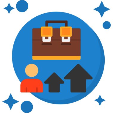 iş adamları ofis simgesi düz stil