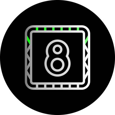 Modern bir simgenin vektör illüstrasyonu