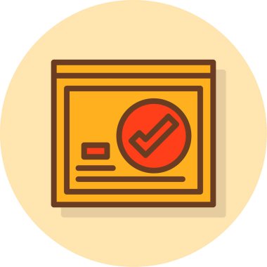 check list vektör simgesi modern basit tasarım illüstrasyonu