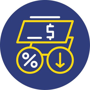Bir hesap makinesi simgesinin vektör illüstrasyonu