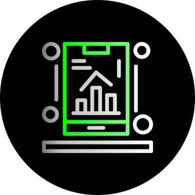 İş ve finans simgesinin vektör illüstrasyonu