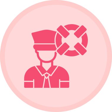 Bir insan simgesinin vektör illüstrasyonu