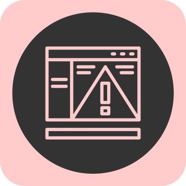 Web tarayıcı simgesi, vektör çizim