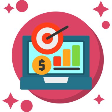 iş düz vektör simgesi