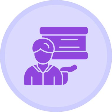 İşçi. Web simgesi basit illüstrasyon