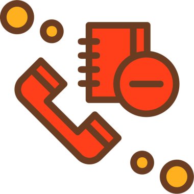 Bir telefonun modern ve renkli bir simgesinin vektör çizimi