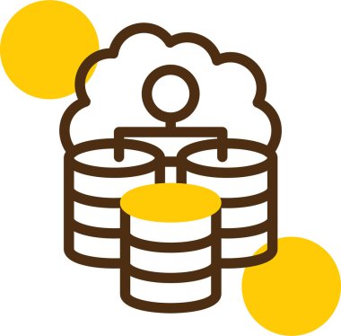 veri veritabanı sunucu simgesi - taslak biçimi