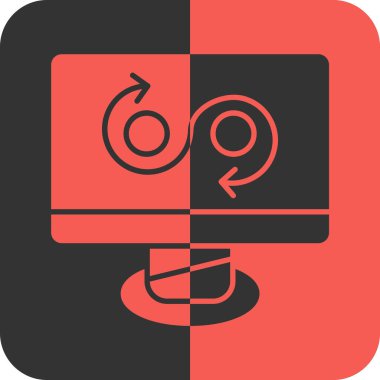 Modern bir simgenin vektör illüstrasyonu