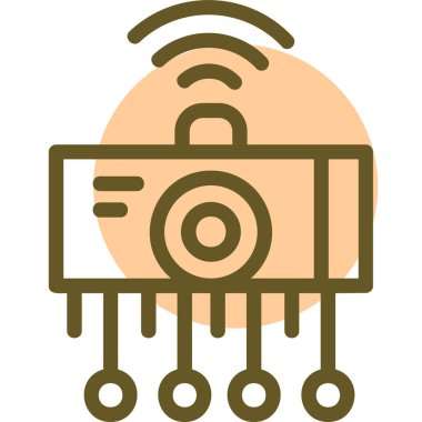 Çip. Web simgesi basit illüstrasyon