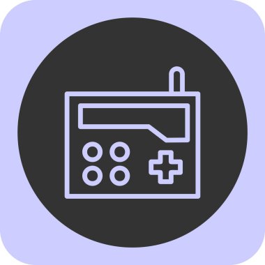 Oyun simgesinin vektör illüstrasyonu