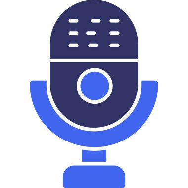 mikrofon simgesi vektör illüstrasyonu