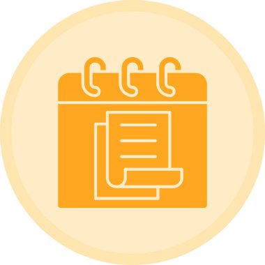 Takvim. Web simgesi basit illüstrasyon