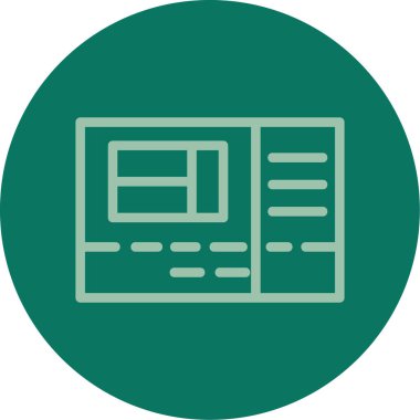 Vektör Haber Simgesi illüstrasyonu