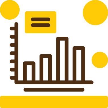 analitik grafik simgesi, vektör illüstrasyonu