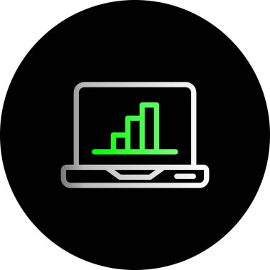 dizüstü bilgisayar simgesi, vektör illüstrasyonu