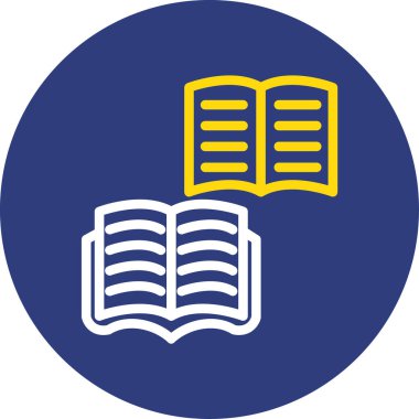 Kitap. Web simgesi basit illüstrasyon