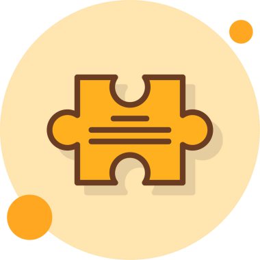 bulmaca renkli vektör simgesi