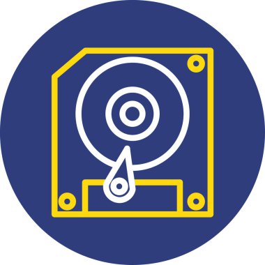 Vinil simgesinin vektör illüstrasyonu