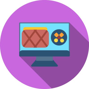 yiyecek web vektör illüstrasyonu