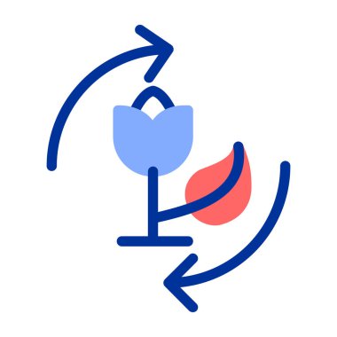 Mumlu bir çiçeğin vektör çizimi