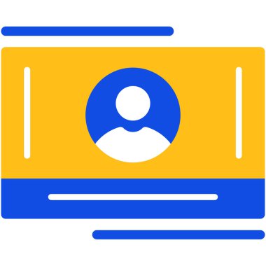 video kamera simgesi, vektör illüstrasyonu