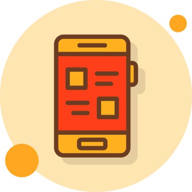 Cep telefonu. Basit simge